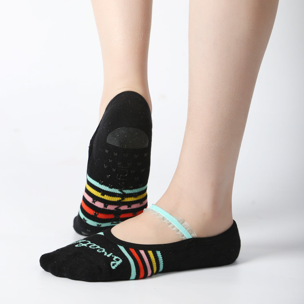 Optional title display Just Breathe – Ankle Grip Socks